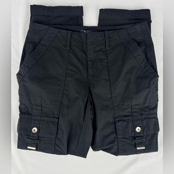 White House Black Market Pants - NWT White House Black Market Black Casual Cargo Crop